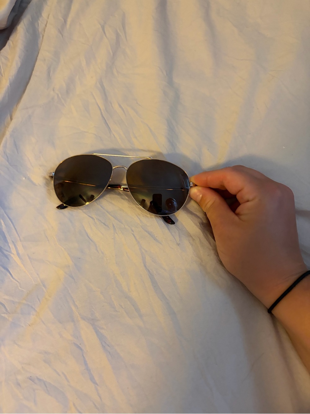 Amazon Aviator Sunglasses in Gold Frame with Brown Lenses